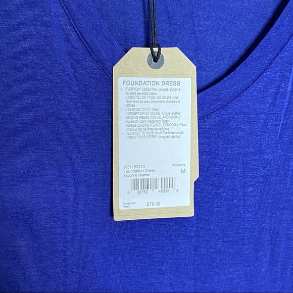 prAna Sapphire Blue Foundation T-Shirt Dress - Picture 9 of 10